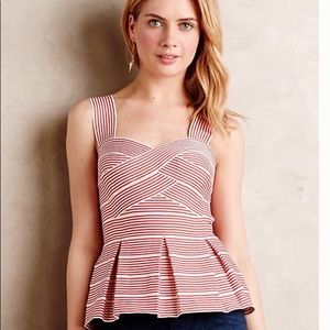 Anthropologie HD in Paris peplum top sz M